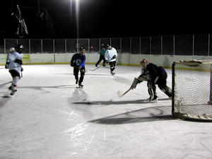 Pinedale Midget Hockey Team practice