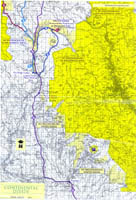 Continental Divide Snowmobile Trail Map