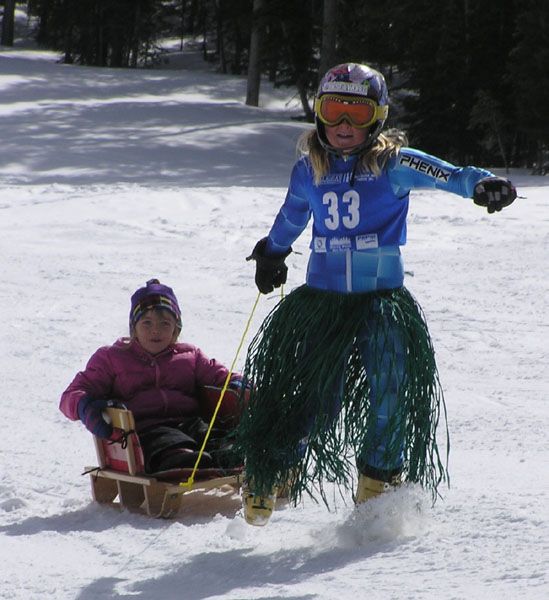 Sledding. Photo by Dawn Ballou, Pinedale Online.