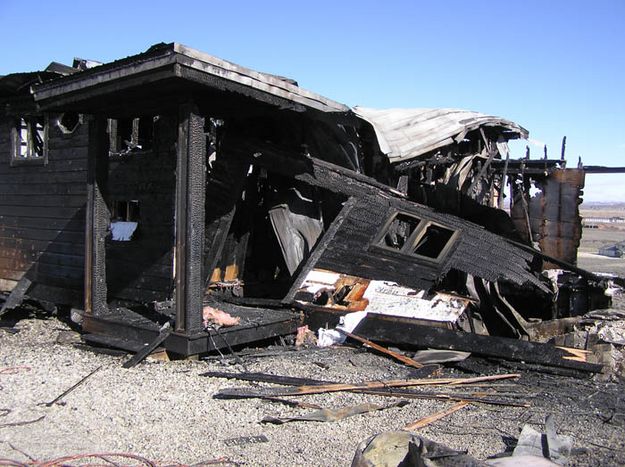 Fire Debris. Photo by Dawn Ballou, Pinedale Online.