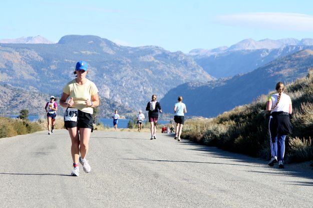 Running along the lake. Photo by Pam McCulloch.