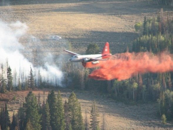 Dropping Retardant. Photo by Kenna Tanner.