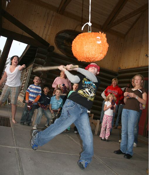 Pumpkin Pinata. Photo by Pam McCulloch.