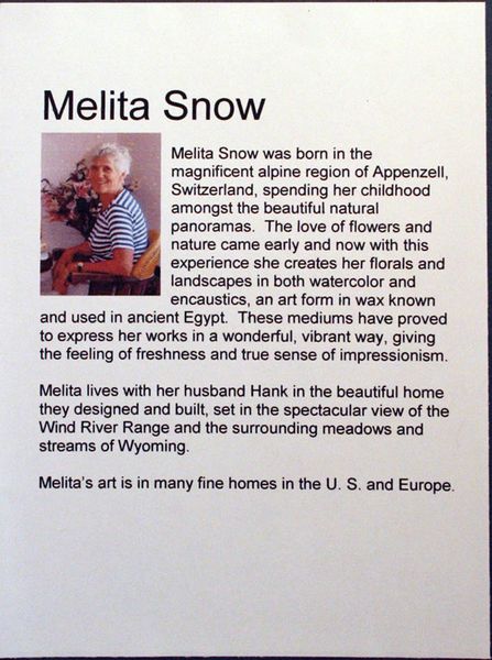 Melita Snow. Photo by Dawn Ballou, Pinedale Online.