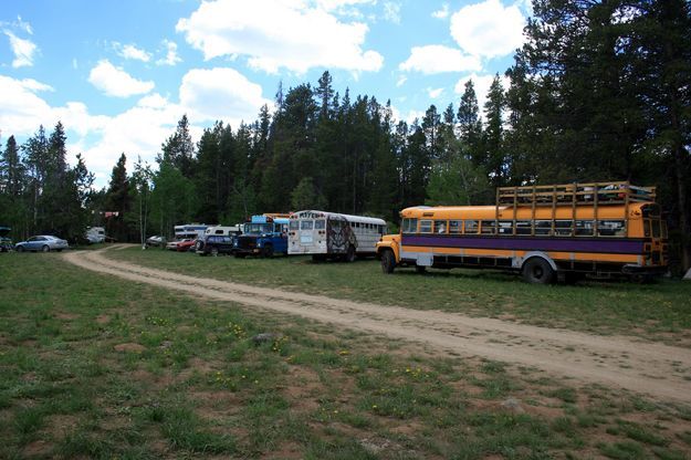 Bus Village Before. Photo by Dawn Ballou, Pinedale Online.