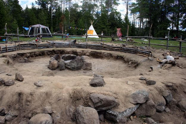 Big Fire Circle - Before. Photo by Dawn Ballou, Pinedale Online.