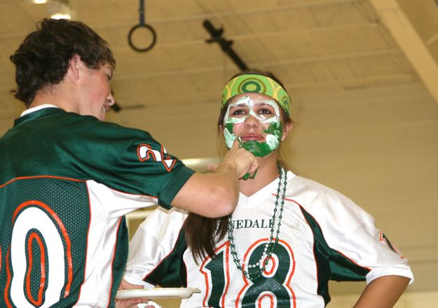 Face Painting. Photo by Pam McCulloch, Pinedale Online.