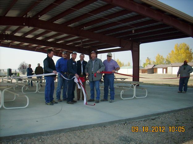 Encana donation. Photo by Town of Marbleton.