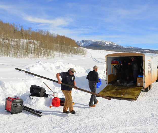 Packing it up. Photo by Terry Allen.