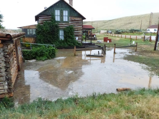 Ice House and main House. Photo by Dawn Ballou, Pinedale Online!.