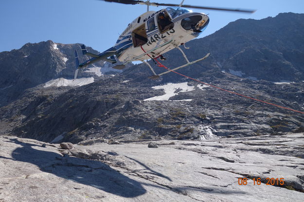 Taking off. Photo by Sublette County Sheriffs Office.