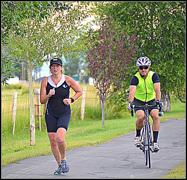 Run and Bike. Photo by Terry Allen.