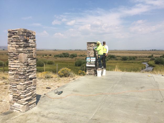 New pronghorn sign. Photo by Wind River Stone Scapes, Inc.