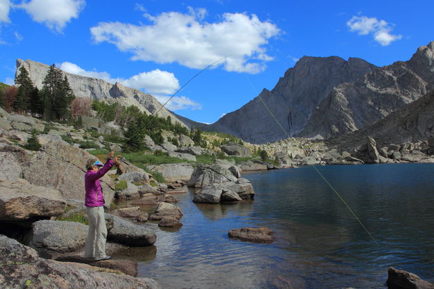 Fishing. Photo by Fred Pflughoft.