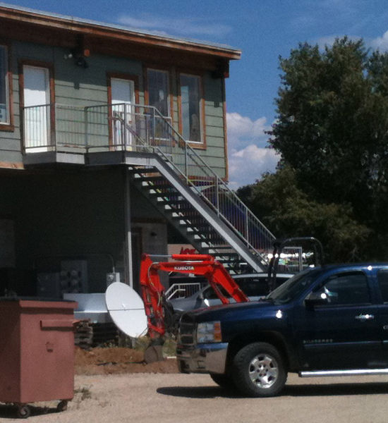 Gas line break. Photo by Pinedale Online.