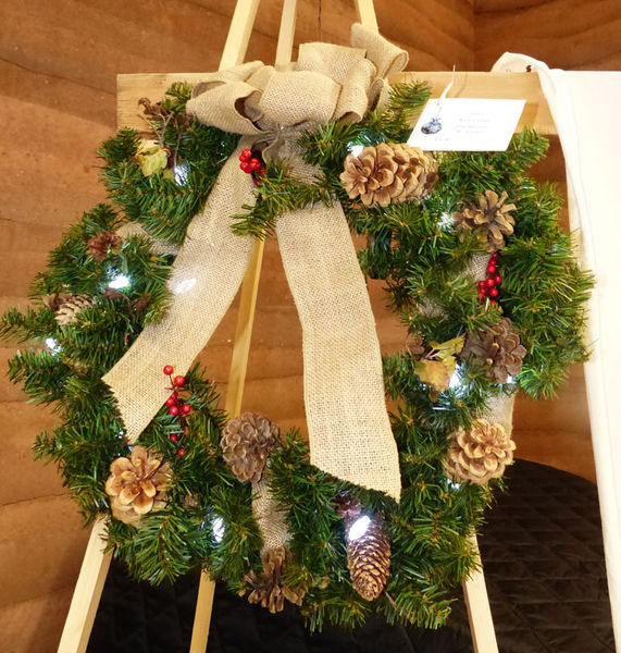 Nancy Lutje wreath. Photo by Dawn Ballou, Pinedale Online.