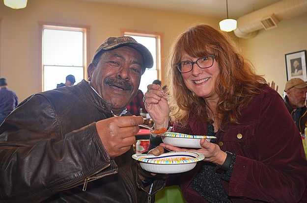 Loving Their Own Cooking. Photo by Terry Allen.