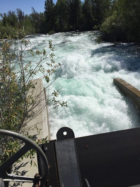 Downstream from Fremont Lake dam. Photo by Bob Rule, KPIN 101.1 FM Radio.