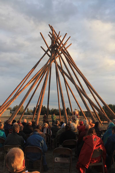 Crow Lodge tipi. Photo by Pinedale Online.