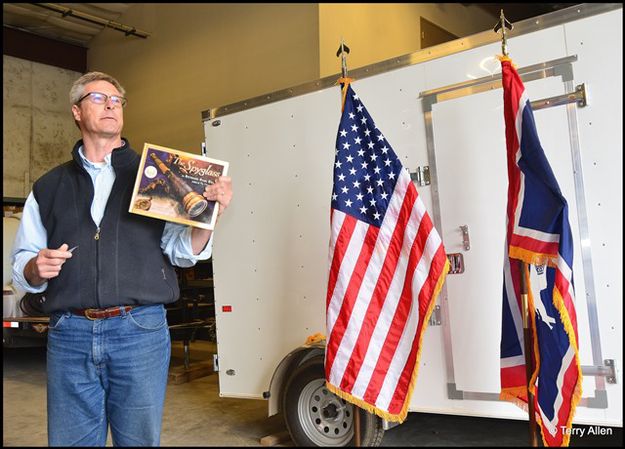 Matt and The Book. Photo by Terry Allen.