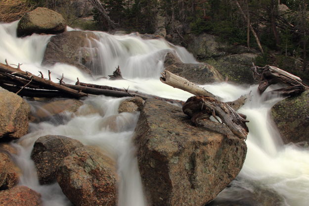 Tumbling water. Photo by Fred Pflughoft.