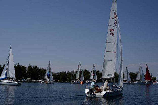 Regatta. Photo by Rita Donham, Wyoming Aerophoto.