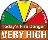 Fire Danger VERY HIGH. Photo by .