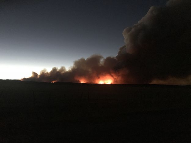 Roosevelt fire from Merna Beaver. Photo by Holly Roberts .