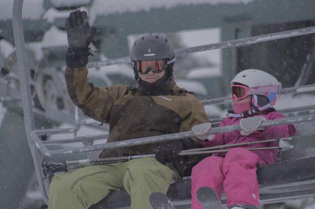 Upp we go. Photo by White Pine Ski Area.