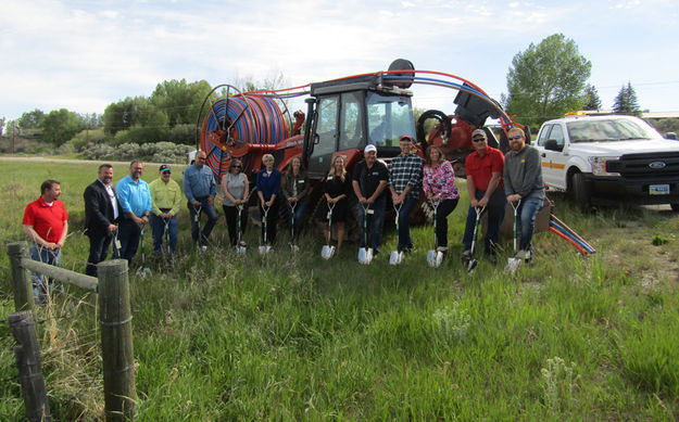 Groundbreaking Ceremony. Photo by Dawn Ballou, Pinedale Online.