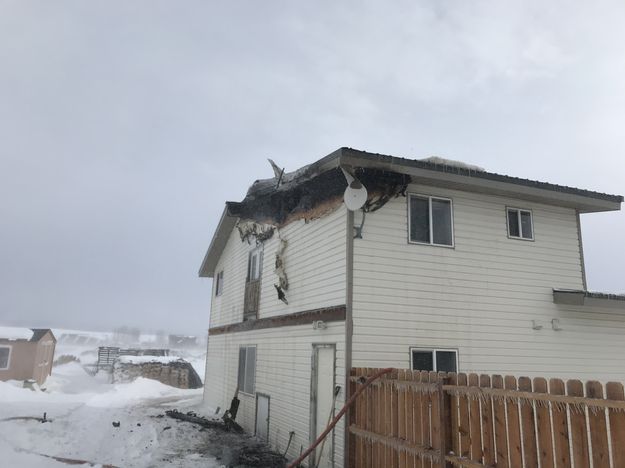 House fire in Boulder. Photo by Sublette County Unified Fire.