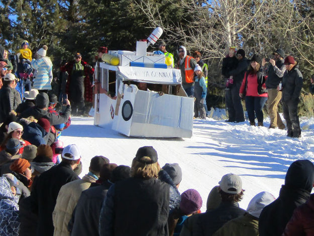 Cardboard Classic. Photo by Dawn Ballou, Pinedale Online.