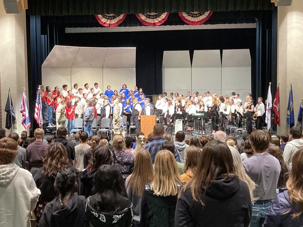 2024 Veterans Day Program in Pinedale. Photo by Dawn Ballou, Pinedale Online.