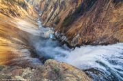 Brink Of The Lower Falls--Vertigo. Photo by Dave Bell.