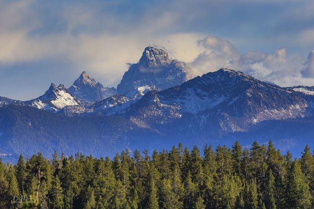 Grand Teton From Bechler Overlook. Photo by Dave Bell.