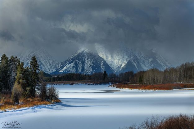 Mostly Frozen Oxbow. Photo by Dave Bell.