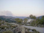 Half Moon fire from Half Moon lake road entrance off Skyline Drive
