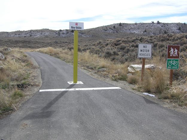 X-C ski trail path. Photo by Pinedale Online.