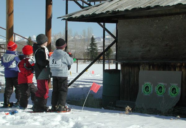 Snowshoe Biathalon. Photo by Pinedale Online.