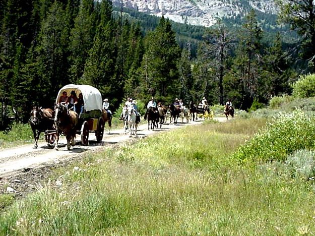 Historic Wagon Train Trips. Photo by Wagons Across Wyoming.