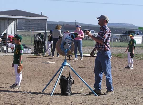 Pitching Machine. Photo by Pinedale Online.