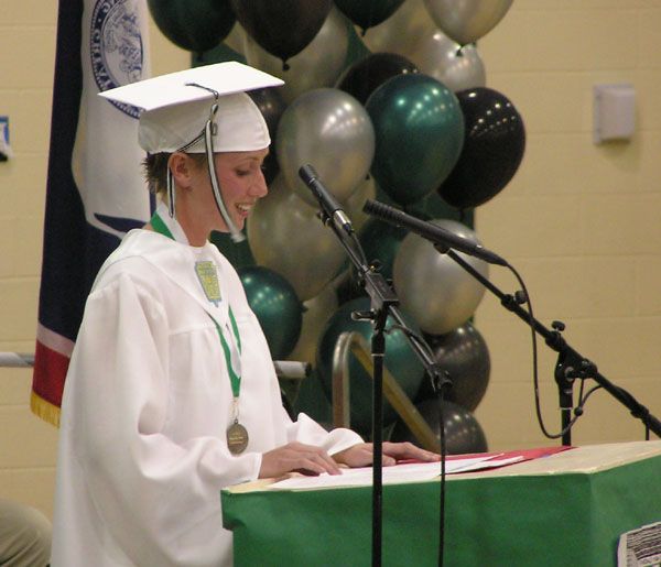 Salutatorian Gracy Huntley. Photo by Pinedale Online.