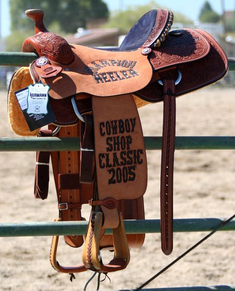 Champion Heeler Saddle. Photo by Pinedale Online.