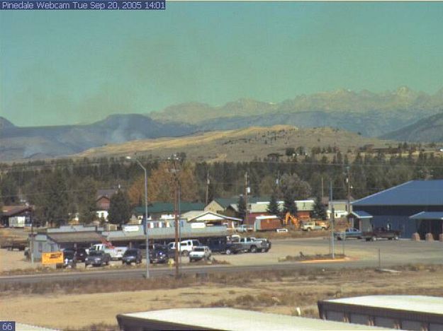  2 PM Tuesday. Photo by Pinedale Webcam.