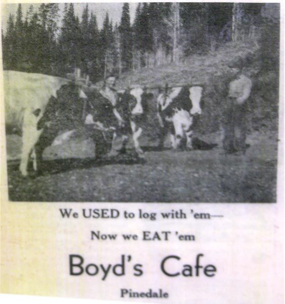 Boyds Cafe in Pinedale. Photo by Pinedale Online.