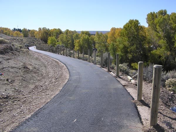 Bike path extension. Photo by Dawn Ballou, Pinedale Online.