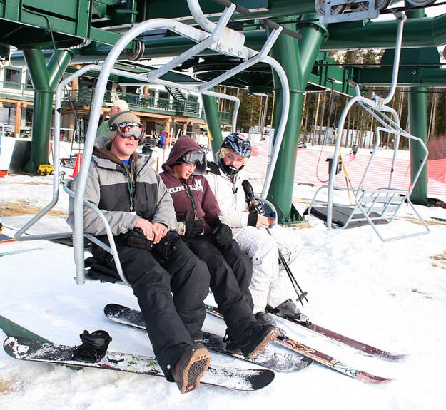 First Riders. Photo by Pam McCulloch, Pinedale Online.