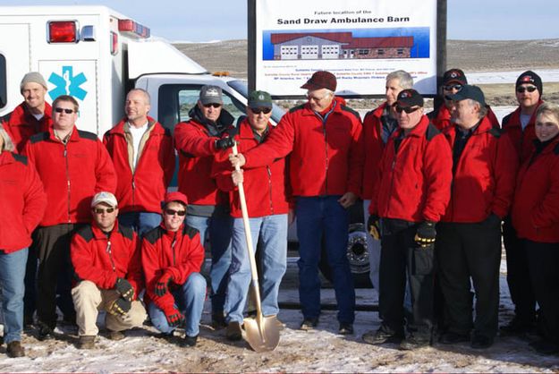 Groundbreaking Ceremony. Photo by Cat Urbigkit.