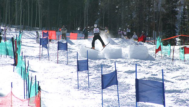 Zach Thompson - Moguls. Photo by Pam McCulloch, Pinedale Online.