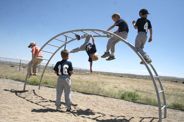 Between Games. Photo by Pam McCulloch, Pinedale Online.